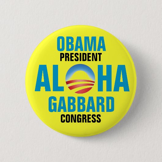 OBAMA/GABBARD 2012 RONDE BUTTON 5,7 CM (Voorkant)
