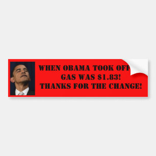 Obama Gas Price Bumpersticker