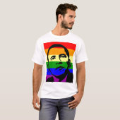"Obama Gay Marriage Support" T-shirt (Voorkant volledig)
