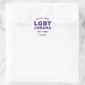 Obama Gay Pride Vierkante Sticker (Tas)