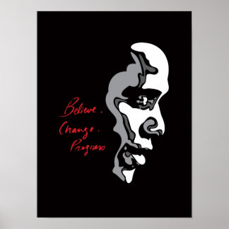 Obama: Geloof het Poster van de Voortgang van de V