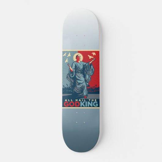 Obama God King Schaats Board Deck Skateboard (Voorkant)