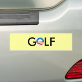 obama golf bumper sticker (Op auto)