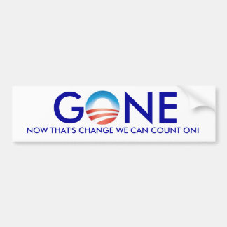 Obama, GONE. Bumpersticker