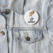 Obama, GOT, VERANDEREN? Ronde Button 5,7 Cm (In situ)