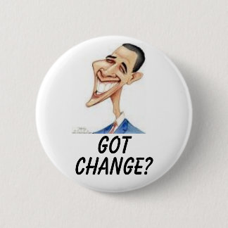 Obama, GOT, VERANDEREN? Ronde Button 5,7 Cm