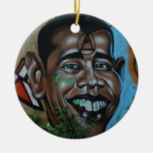 Obama Graffiti Keramisch Ornament