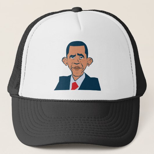 Obama - grappig portret trucker pet (Voorkant)