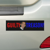 OBAMA GUILTY OF TREASON BUMPERSTICKER (Op auto)
