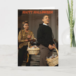 Obama Halloween réjouissant - Carte de voeux