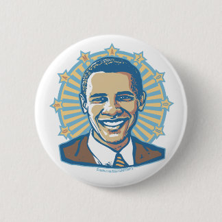 Obama Halo Portrait Button