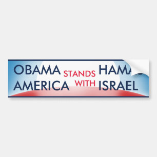 Obama Hamas tegen VS Israël Bumpersticker