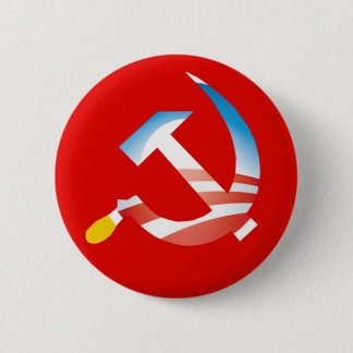 Obama Hammer en Sickle Button