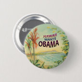 Obama Hawaii Button (Voorkant /achterkant)