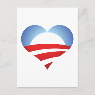 Obama Heart Briefkaart