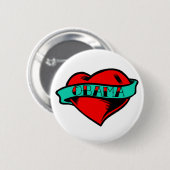 Obama Heart Tattoo Ronde Button 5,7 Cm (Voorkant /achterkant)