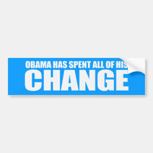 OBAMA HEEFT AL ZIJN VERANDERINGSBumpersticker UITG Bumpersticker