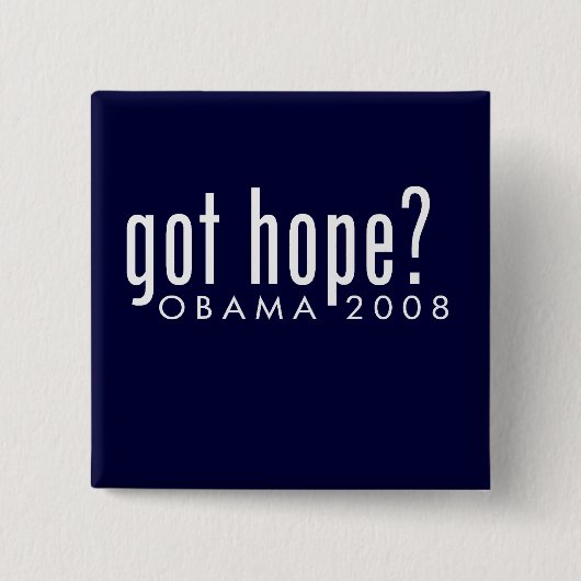 Obama heeft Hope Button (Voorkant)