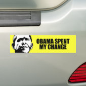 OBAMA HEEFT MIJN VERANDERING UITGEZONDEN BUMPERSTICKER (Op auto)