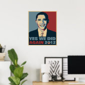 Obama herkozen 2012 poster (Thuiskantoor)