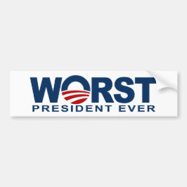 Obama - Het ergste President ooit Bumpersticker