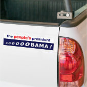 Obama, het President van het volk - Bumpersticker (Op Truck)