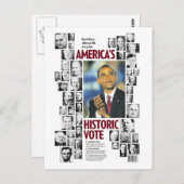 Obama: Historisch Briefkaart van Amerika (Voorkant / Achterkant)