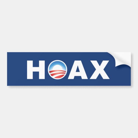 Obama HOAX Bumpersticker (Voorkant)