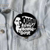Obama Homeboy 2008 Button (In situ)