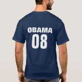 Obama honkbal warm T T-shirt (Achterkant)