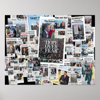 Obama: Hoop op poster over angst