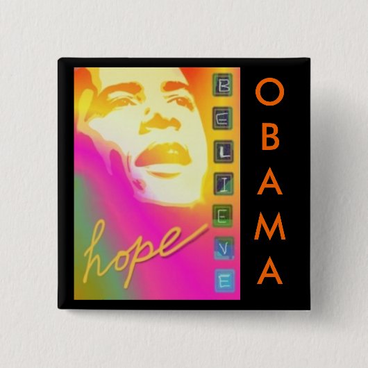 Obama hoopt Button te geloven (Voorkant)