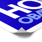 Obama - Hope Blue Poster (Hoek)