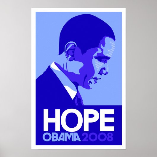 Obama - Hope Blue Poster (Voorkant)