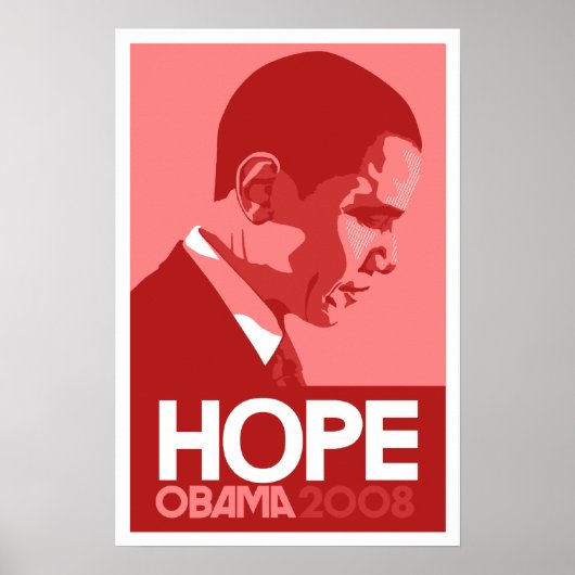 Obama - Hope Red Poster (Voorkant)
