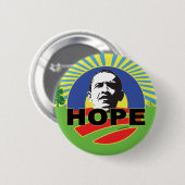 OBAMA HOPE RONDE BUTTON 5,7 CM (Voorkant /achterkant)