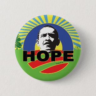 OBAMA HOPE RONDE BUTTON 5,7 CM