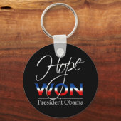 Obama HOPE WON - Sleutelhanger (Voorkant)