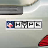Obama HYPE Bumpersticker (Op auto)