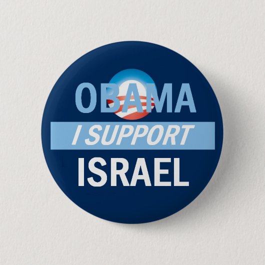 Obama I Support Israel Button (Voorkant)