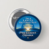 OBAMA: "Ik ben een kleine gewend." Knopen Ronde Button 5,7 Cm (Voorkant /achterkant)