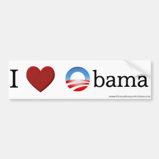 Obama "Ik hou van Obama" bumpersticker