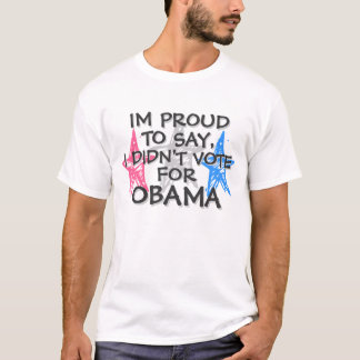 OBAMA - IK ZEI DAT IK NIET VOOR OBAMA STEM T-SHIRT