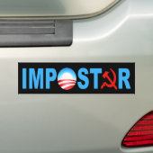 Obama Impostor Bumpersticker (Op auto)