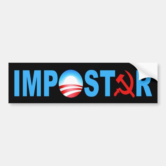 Obama Impostor Bumpersticker (Voorkant)