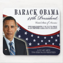 Obama Inaugural 2013 Souvenier Mousepad