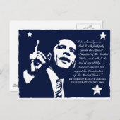 Obama Inaugural Speech Briefkaart (Voorkant / Achterkant)