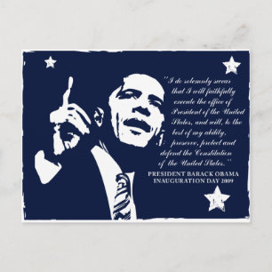 Obama Inaugural Speech Briefkaart