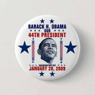 Obama-inauguratie Ronde Button 5,7 Cm