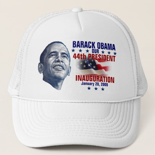 Obama-inauguratie Trucker Pet (Voorkant)